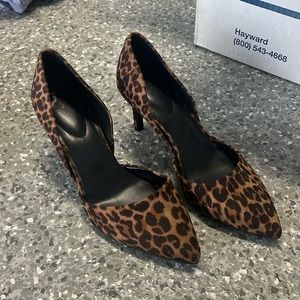 Animal print heels